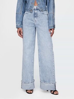 GAP jeans High rise stride cuffed-leg
 size 27